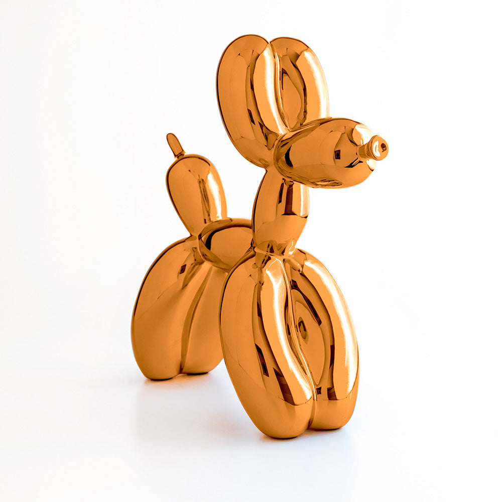 Jeff Koons Balloon Dog Orange Gold Dekor