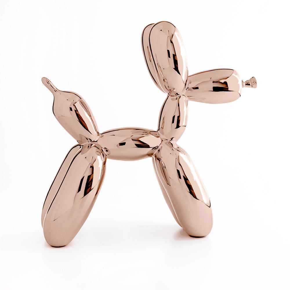 Jeff Koons Balloon Dog Rose Gold Dekor
