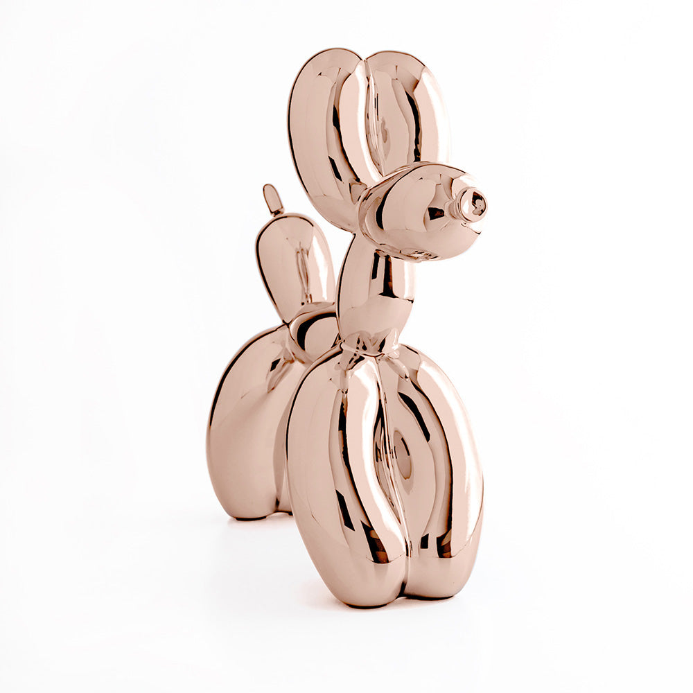 Jeff Koons Balloon Dog Rose Gold Dekor