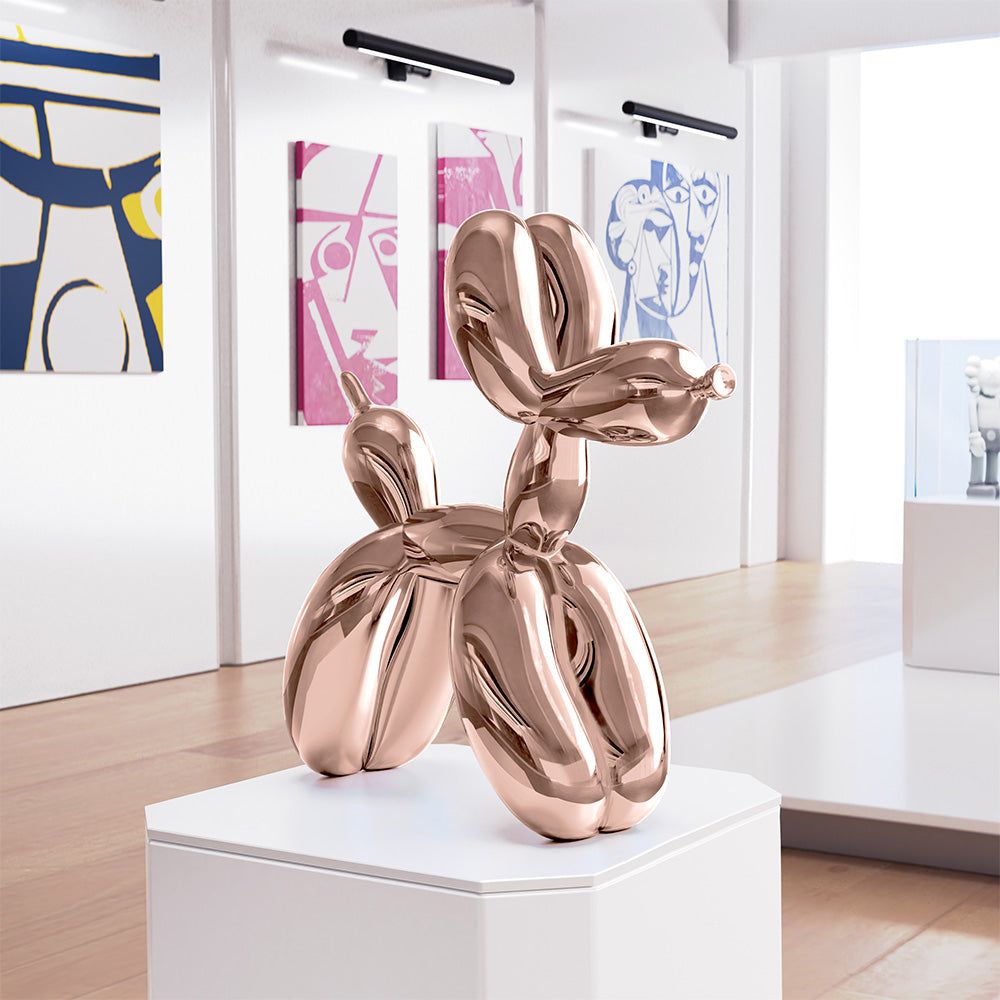 Jeff Koons Balloon Dog Rose Gold Dekor