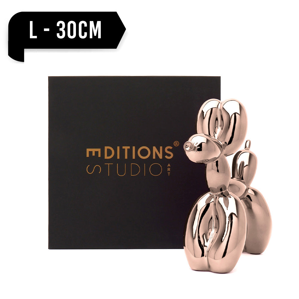 Jeff Koons Balloon Dog Rose Gold Dekor
