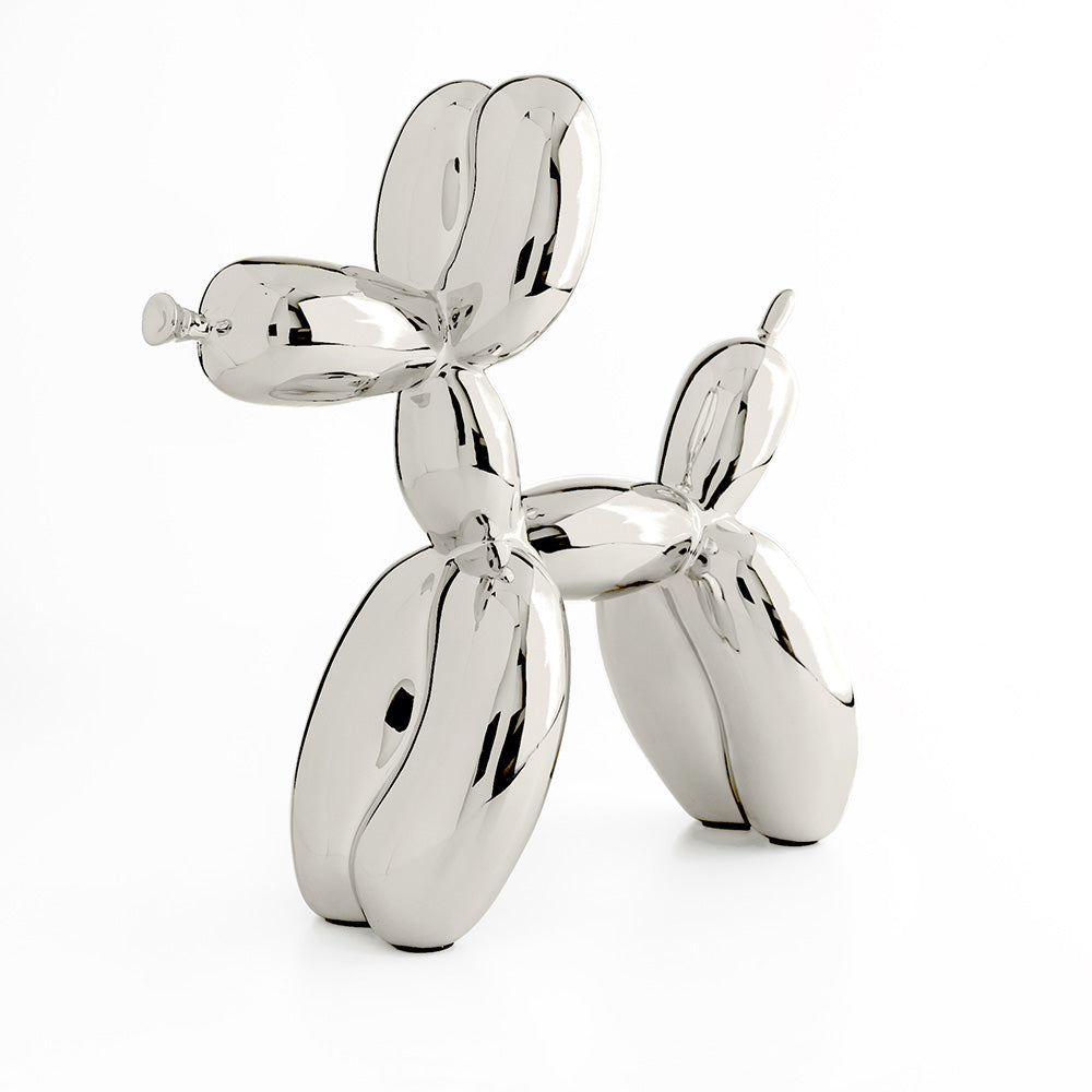 Jeff Koons Balloon Dog Silver Dekor