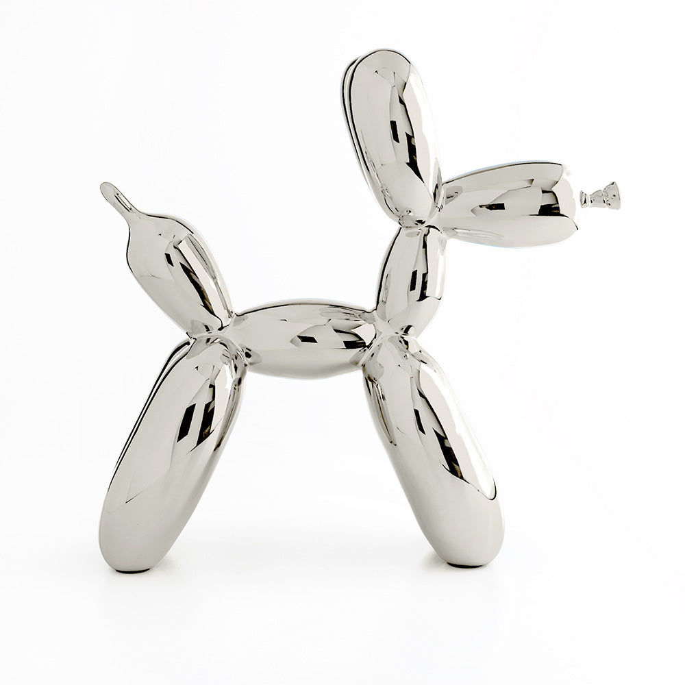 Jeff Koons Balloon Dog Silver Dekor
