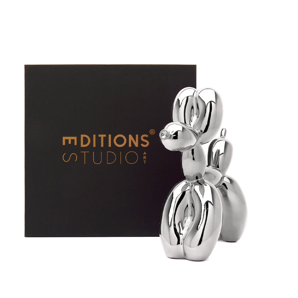 Jeff Koons Balloon Dog Silver Dekor