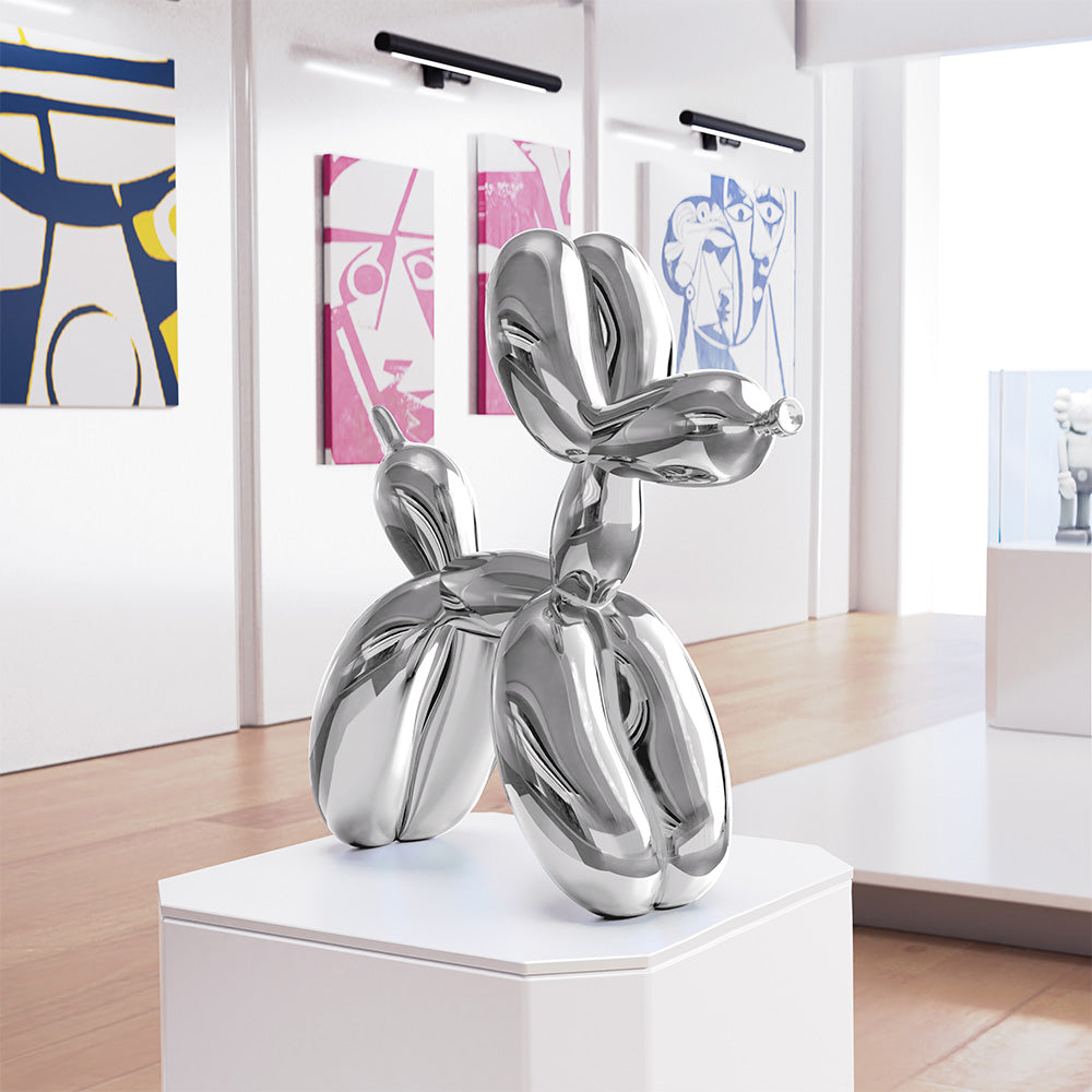 Jeff Koons Balloon Dog Silver Dekor