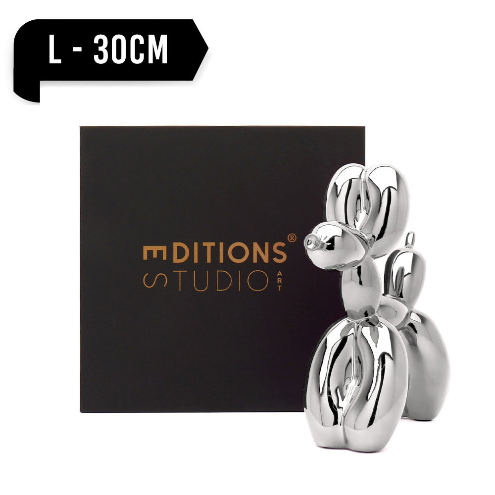 Jeff Koons Balloon Dog Silver Dekor