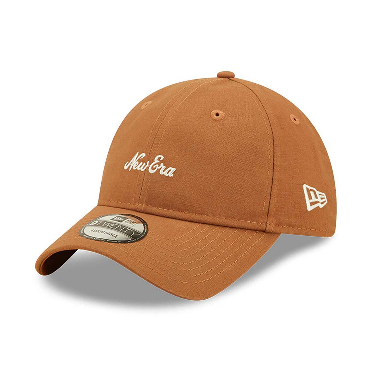 New Era Şapka - New Era Keten Kahve 9TWENTY Ayarlanabilir Şapka