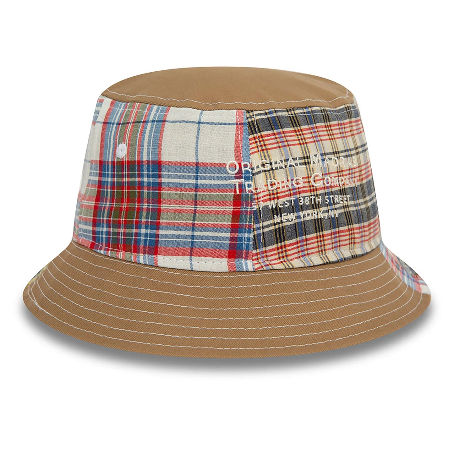 New Era Şapka - Original Madras Trading Company Beige Bucket Hat