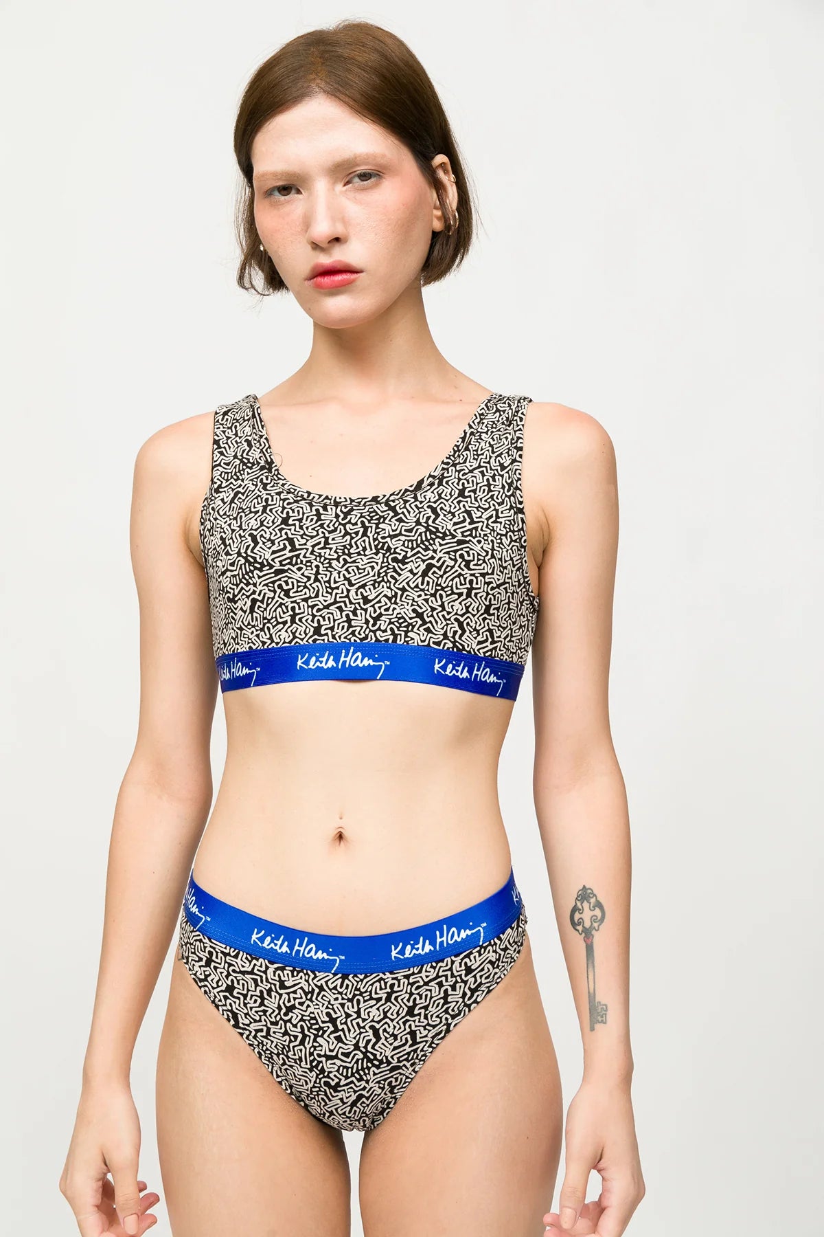Paul Kenzie X Keith Haring - Desenli Spor Bralet 1