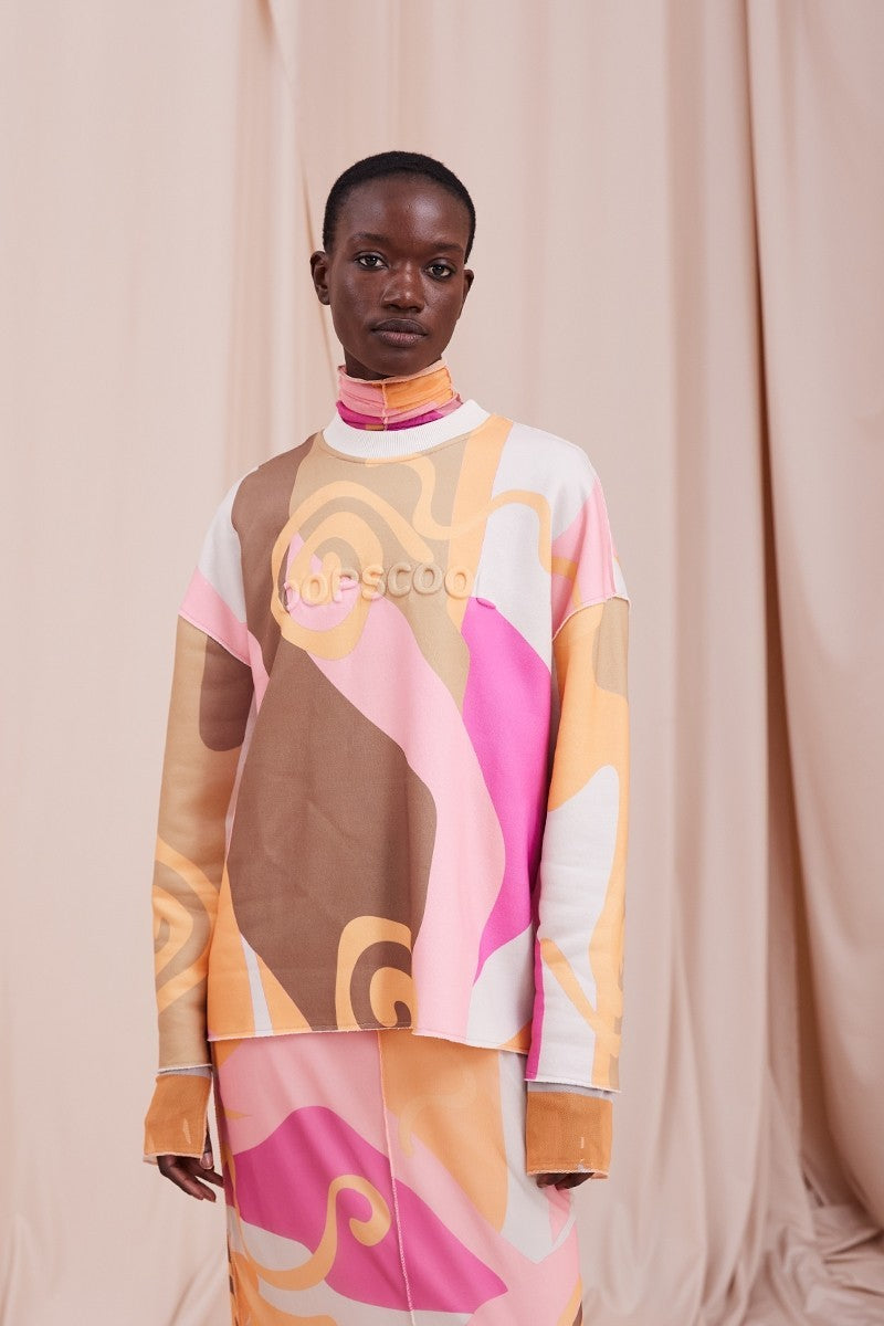 Oopscool Orange Iceberg Unisex Sweatshirt - Eklektik House