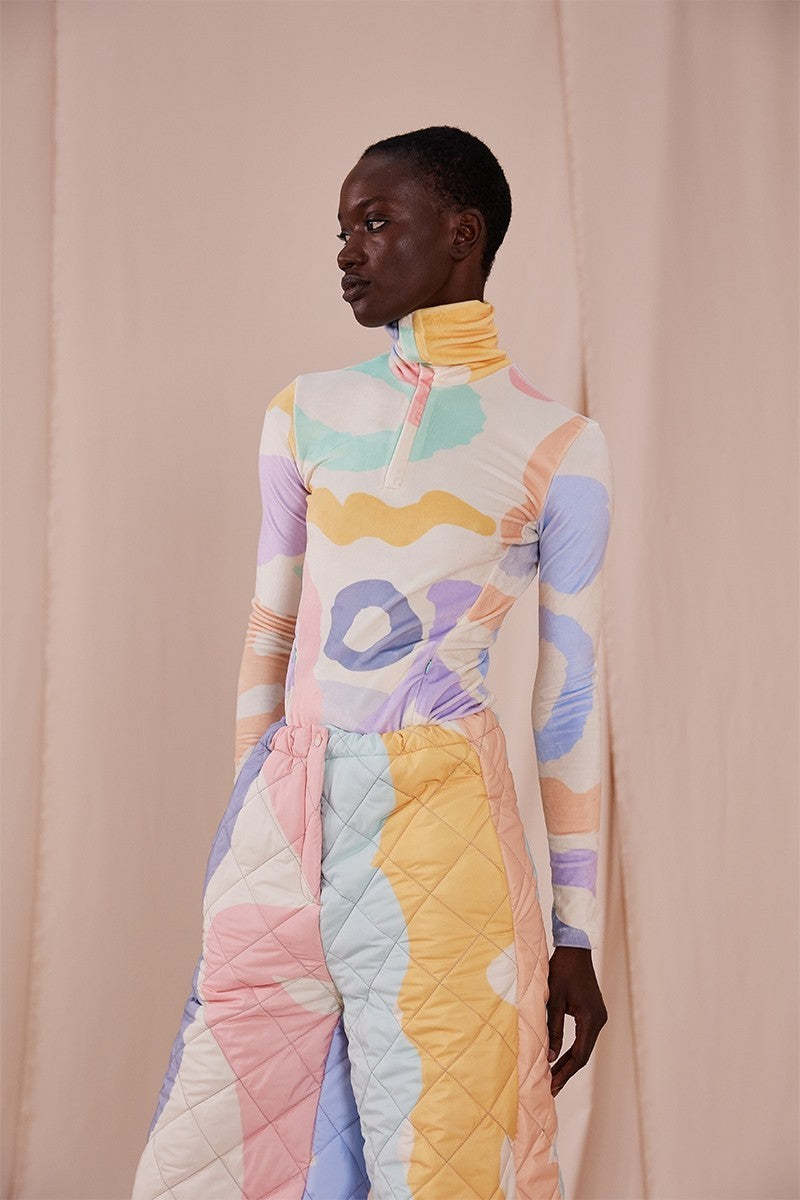 Oopscool Cloud Velvet High Neck Top - Eklektik House