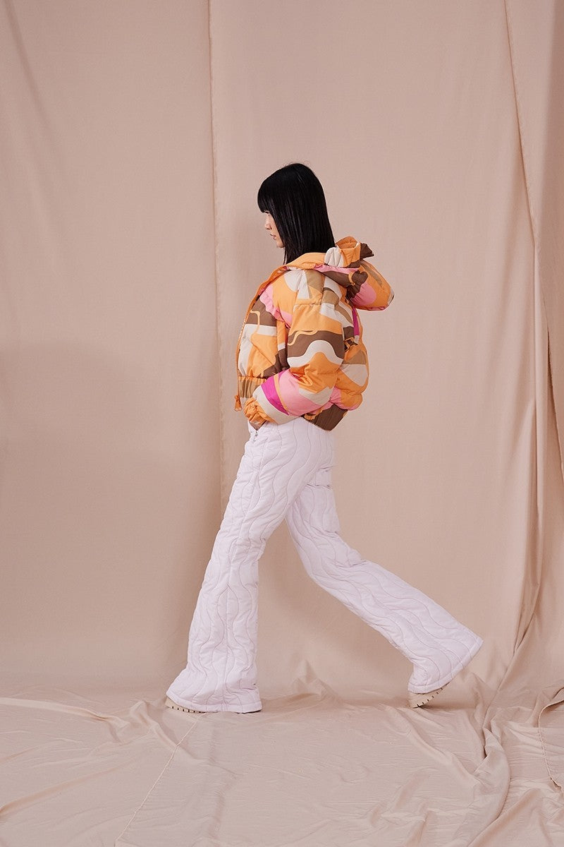 Oopscool Orange Iceberg Reversible Puffer Jacket - Eklektik House