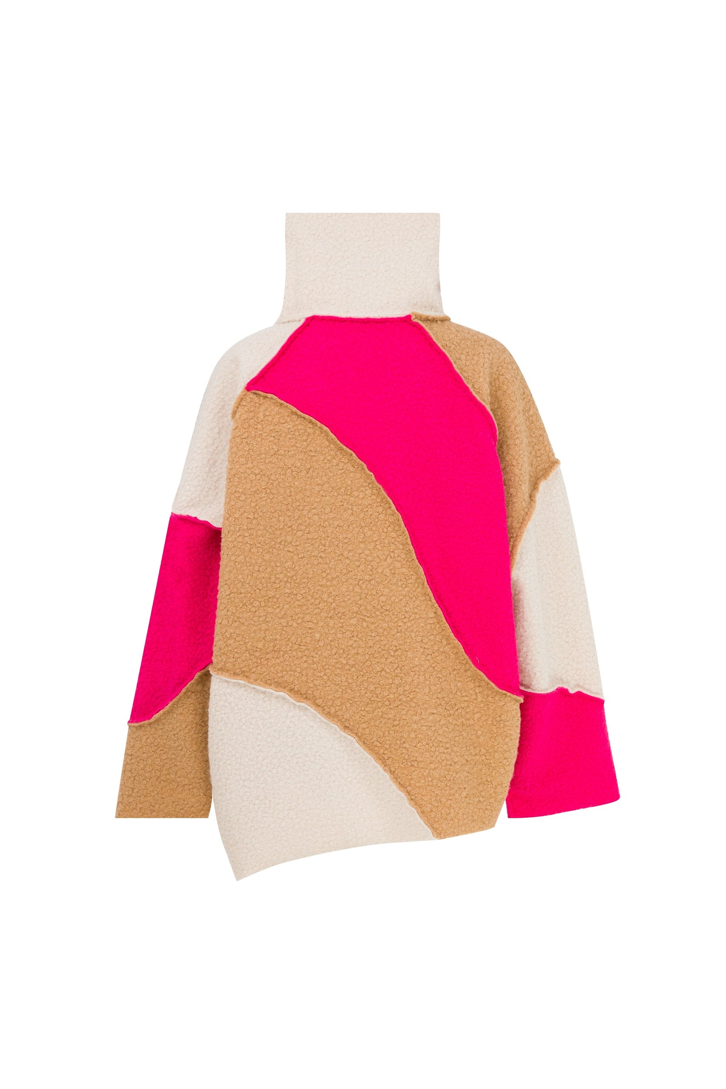 Oopscool High Neck Bouclé Unisex Top - Eklektik House