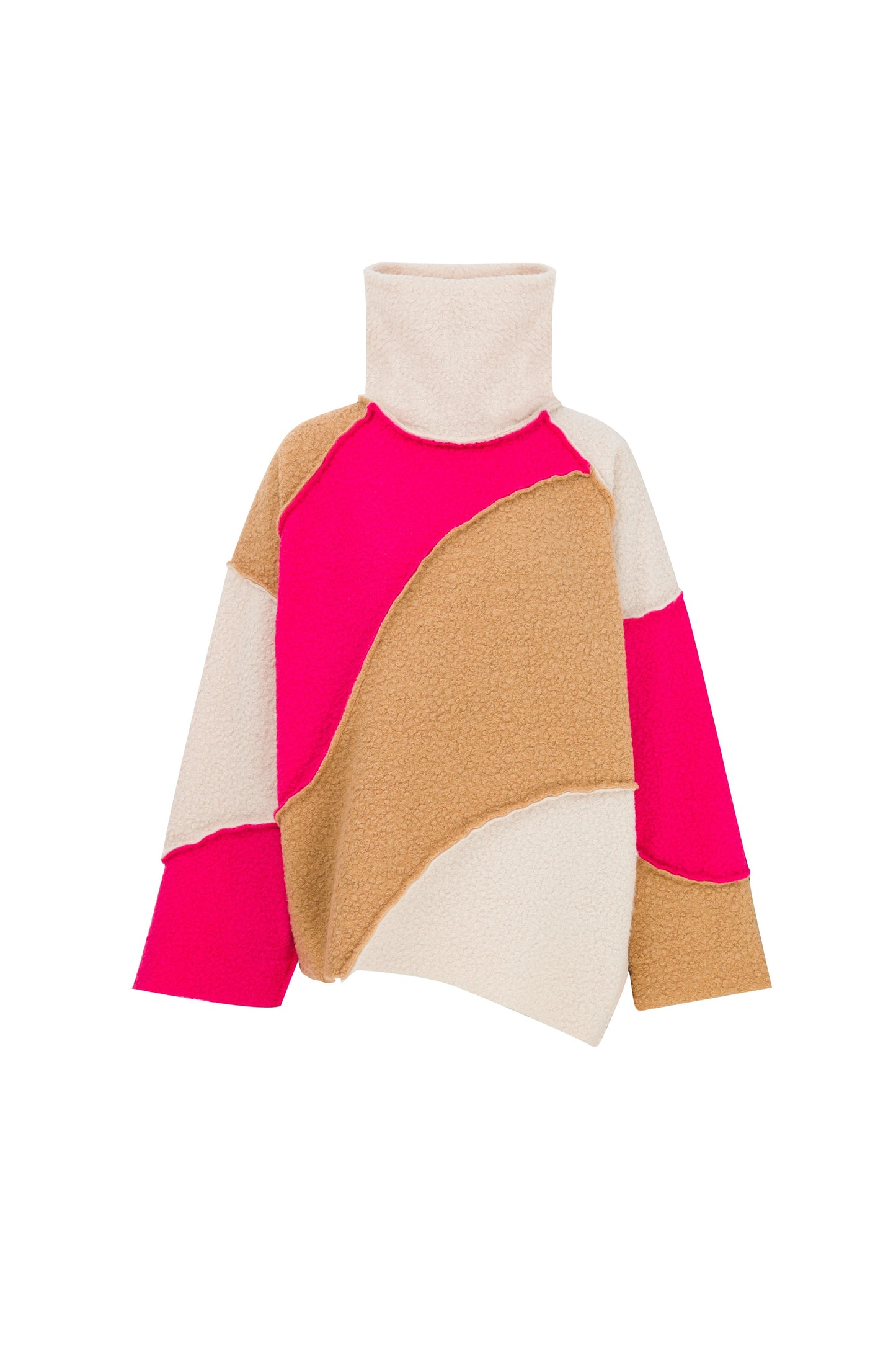 Oopscool High Neck Bouclé Unisex Top - Eklektik House