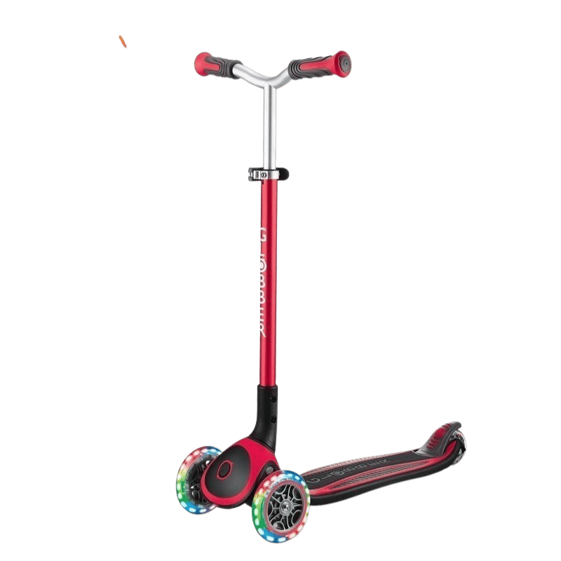 Globber Master Işıklı Katlanabilir Scooter Kırmızı - Eklektik House