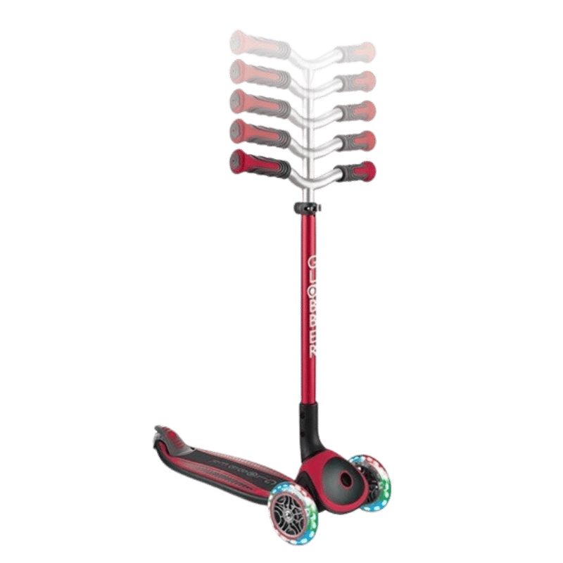 Globber Master Işıklı Katlanabilir Scooter Kırmızı - Eklektik House