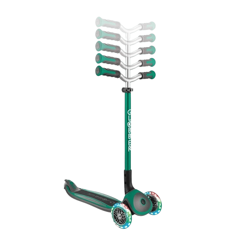 Globber Master Işıklı Katlanabilir Scooter Koyu Yeşil - Eklektik House