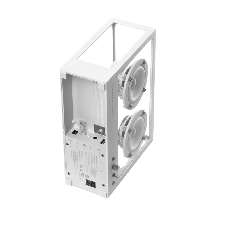 Transparent Speaker Small Bluetooth Hoparlör Beyaz - Eklektik House