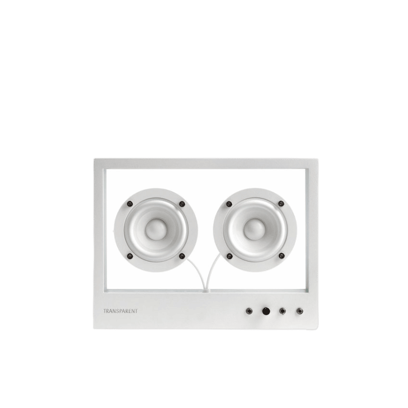 Transparent Speaker Small Bluetooth Hoparlör Beyaz - Eklektik House