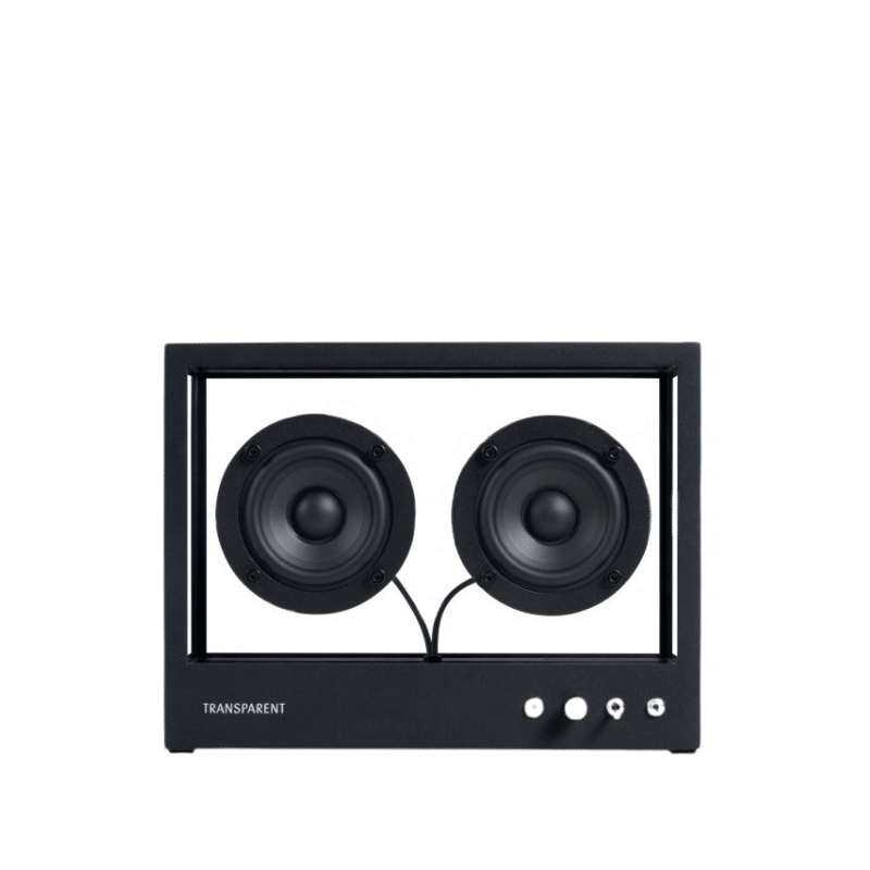 Transparent Speaker Small Bluetooth Hoparlör Siyah - Eklektik House