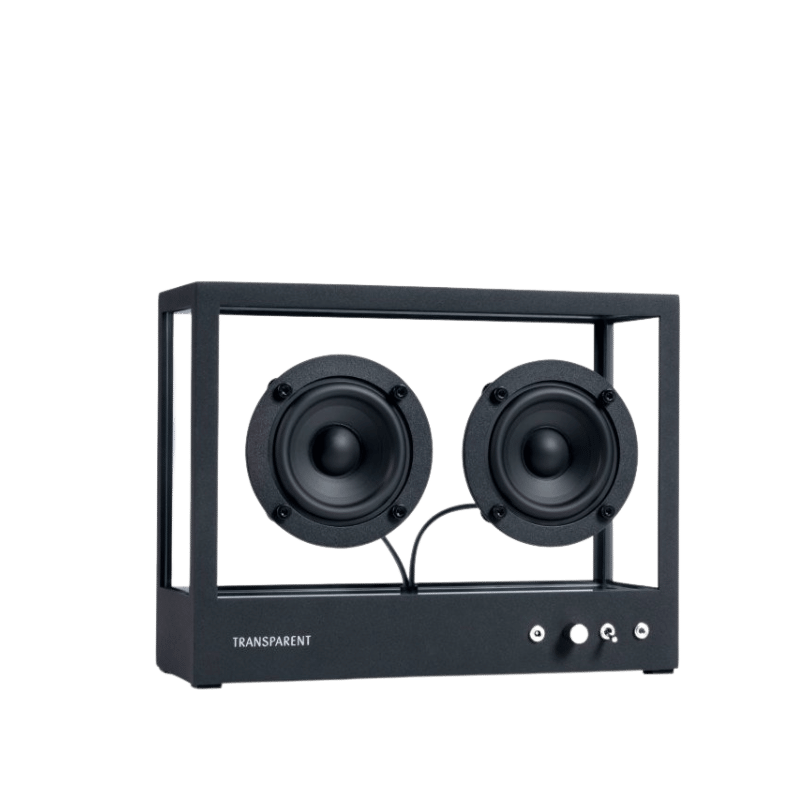 Transparent Speaker Small Bluetooth Hoparlör Siyah - Eklektik House