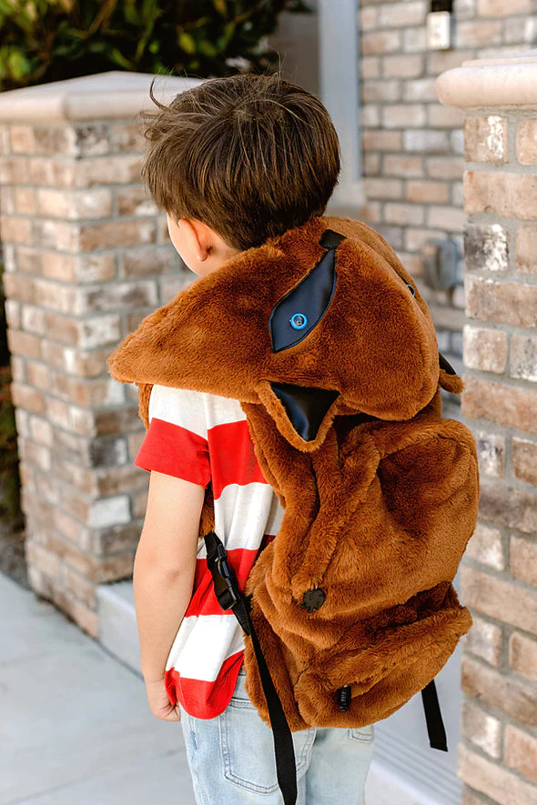 Morikukko Animal Print Kapüşonlu Sırt Çantası - Kids Tilki - Eklektik House
