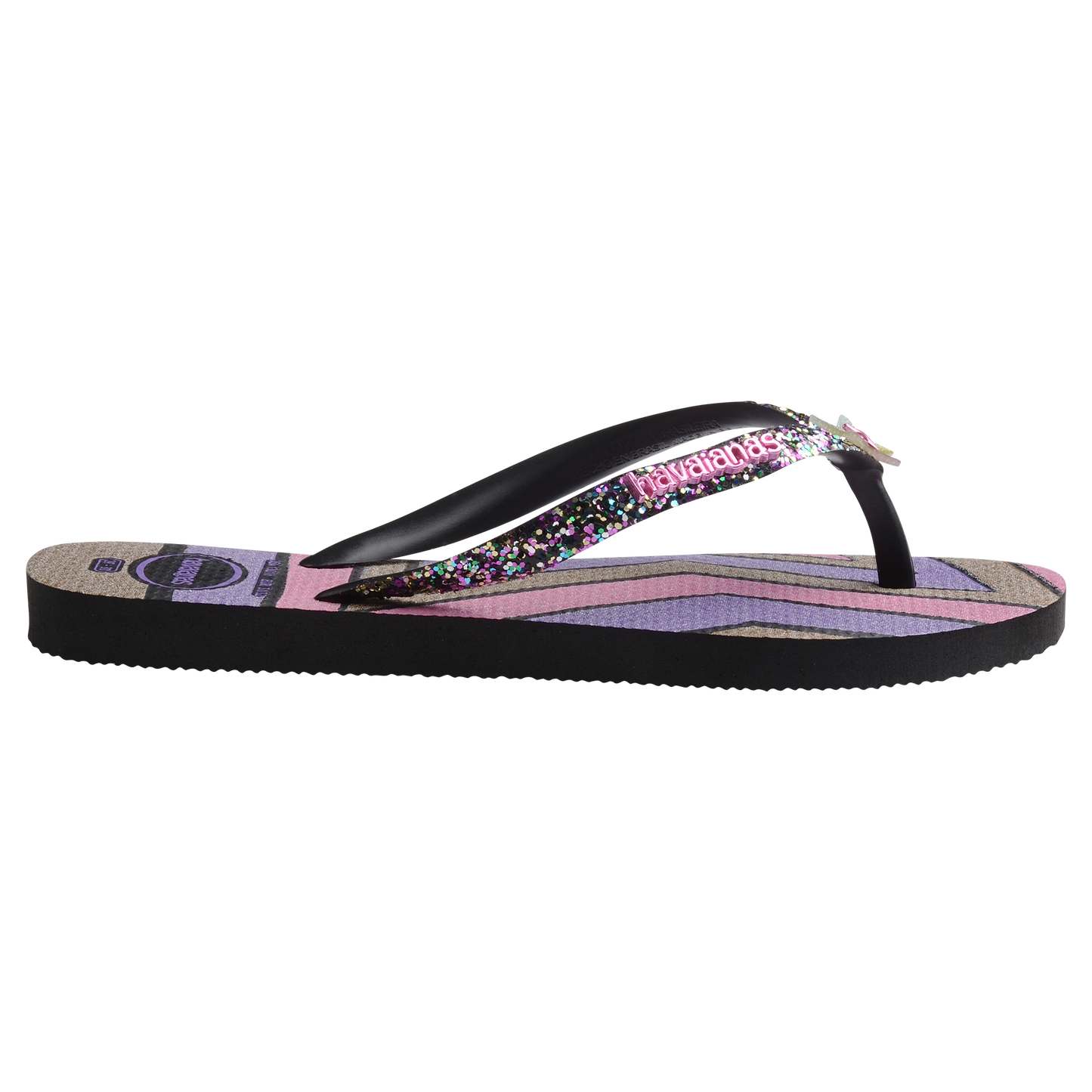 Havaianas Kids Slim Glitter Trendy Black - Eklektik House