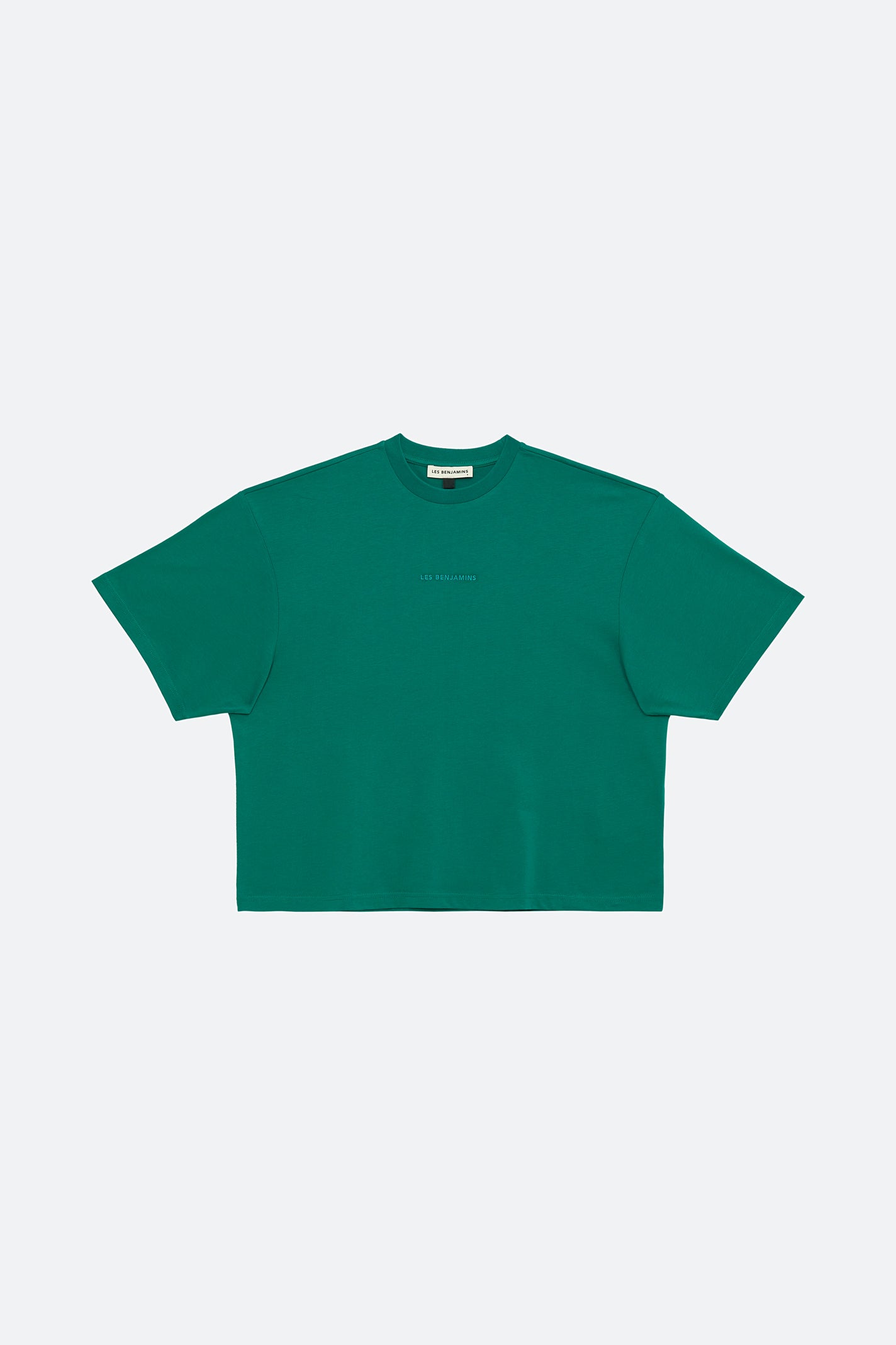 Les Benjamins Cropped Oversized Tee 301 Deniz Yosunu - Eklektik House