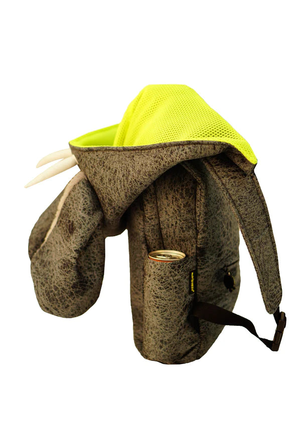 Morikukko Animal Print Kapüşonlu Sırt Çantası - Kids Fil - Eklektik House