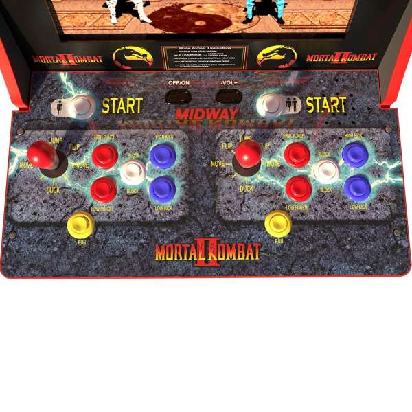 Arcade1Up Mortal Combat Lisanslı Oyun Konsolu Takımı (Sehpalı, Işıklı ve Sandalyeli) - Eklektik House