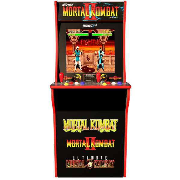 Arcade1Up Mortal Combat Lisanslı Oyun Konsolu Takımı (Sehpalı, Işıklı ve Sandalyeli) - Eklektik House