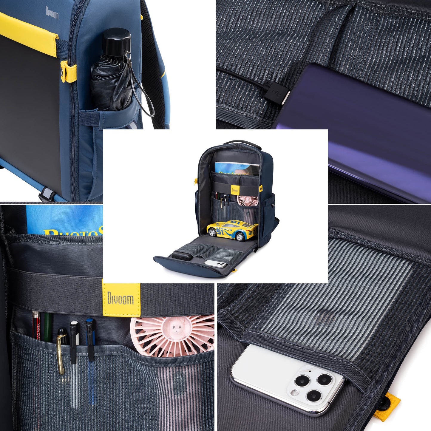 Divoom Pixoo Backpack S Mavi Ledli Sırt Çantası - Eklektik House
