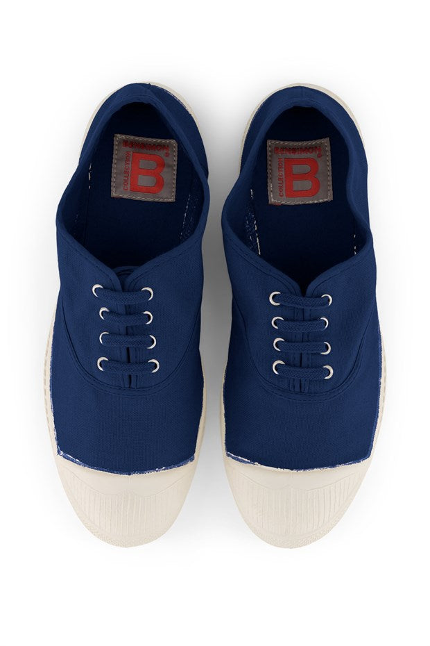 BENSIMON Tennis Lacets Femme Indigo - Eklektik House
