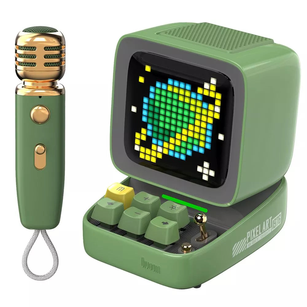 Divoom DitooMic Piksel Ekranlı Karaoke Mikrofonlu Bluetooth Hoparlör - Eklektik House