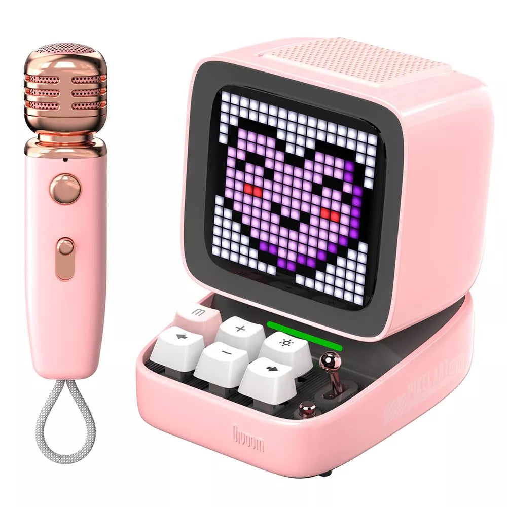 Divoom DitooMic Piksel Ekranlı Karaoke Mikrofonlu Bluetooth Hoparlör - Eklektik House