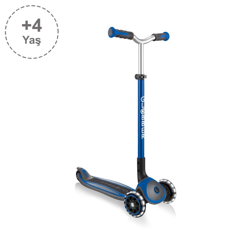 Globber Master Işıklı Katlanabilir Scooter Lacivert - Eklektik House