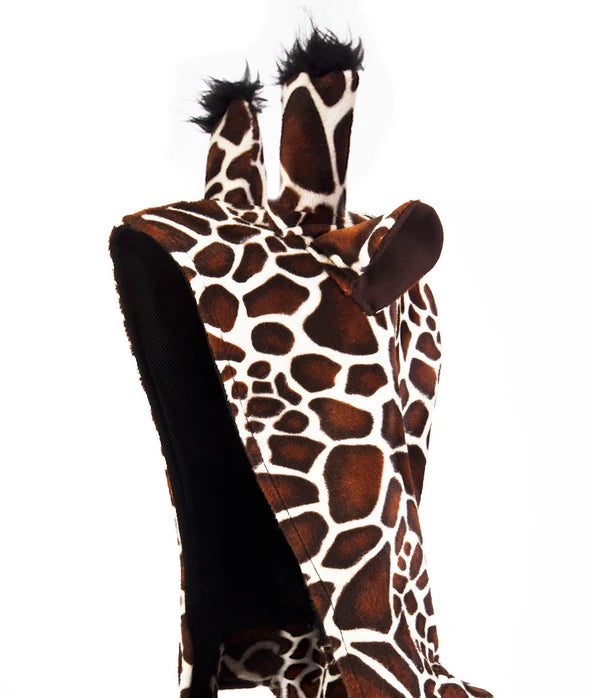 Morikukko Animal Print Kapüşonlu Sırt Çantası - Kids Zürafa - Eklektik House