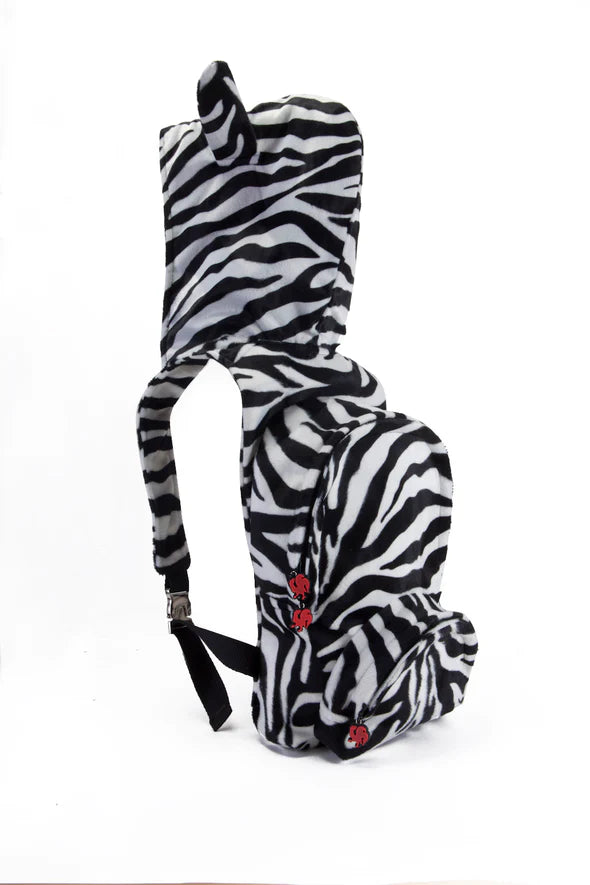 Morikukko Animal Print Kapüşonlu Sırt Çantası - Kids Zebra - Eklektik House