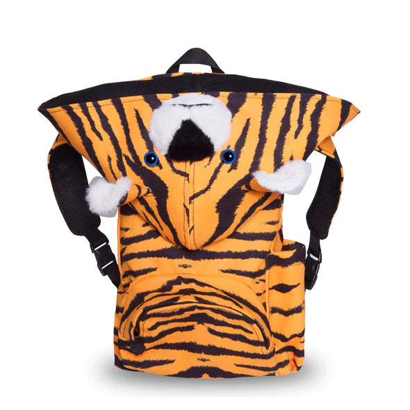 Morikukko Animal Print Kapüşonlu Sırt Çantası - Kids Kaplan - Eklektik House