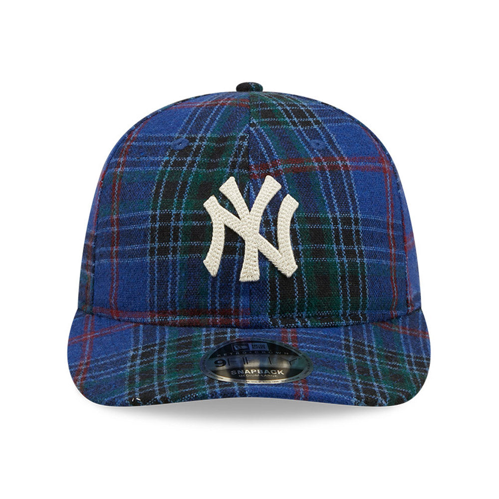 New Era New York Yankees Tartan Blue 9FIFTY Retro Crown Şapka - Eklektik House