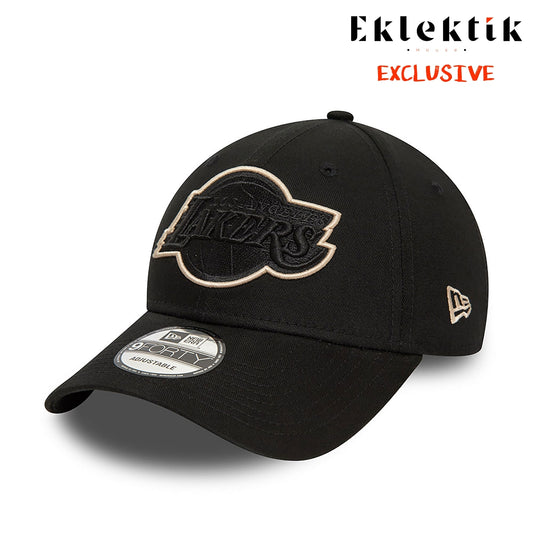 New Era Şapka - LA Lakers Team Outline Black 9FORTY Ayarlanabilir Şapka