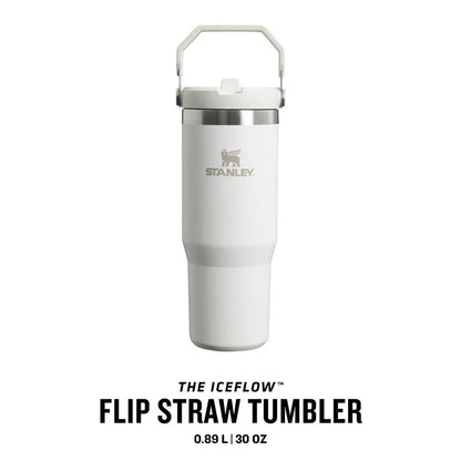Stanley The IceFlow Flip Straw Pipetli Termos Bardak 0,89 LT White