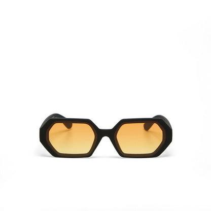 Okkia Andrea Altıgen Unisex Güneş GözlüğüSiyah / Lens : Sarı