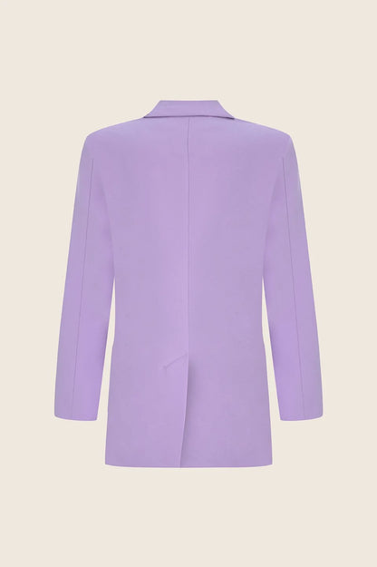 Oopscool Crepe Blazer Lila Jacket