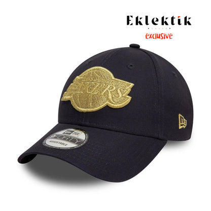New Era Şapka - LA Lakers Metallic Navy 9FORTY Ayarlanabilir Şapka