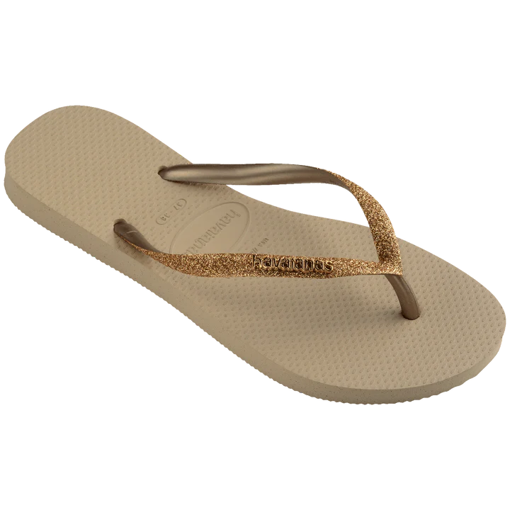 Havaianas Terlik Slim Glitter II Gold/Sand Light Metallic F17