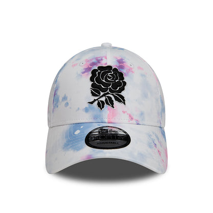 New Era Şapka - Rugby Football Union All Over Print Tiedye White 9FORTY Ayarlanabilir Şapka