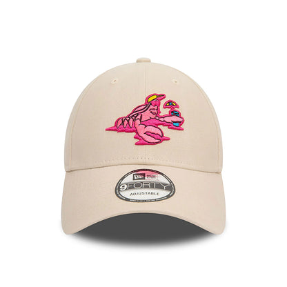 New Era Şapka - Cocktail Crab Character Light Beige 9FORTY Ayarlanabilir Şapka