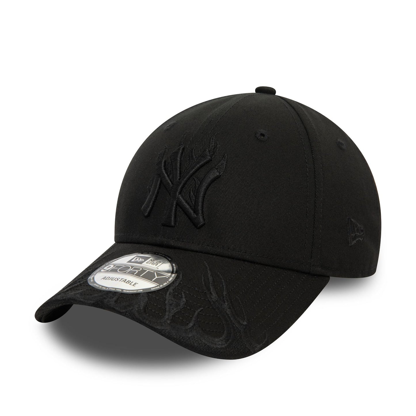 New Era Şapka - NY Yankees MLB Flame Black 9FORTY Ayarlanabilir Şapka