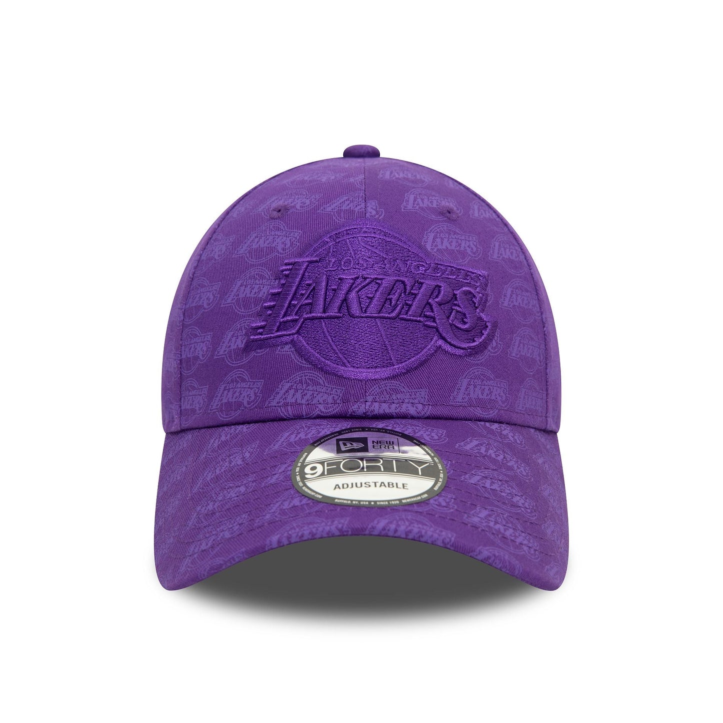 New Era Şapka - LA Lakers Team Monogram Purple 9FORTY Ayarlanabilir Şapka